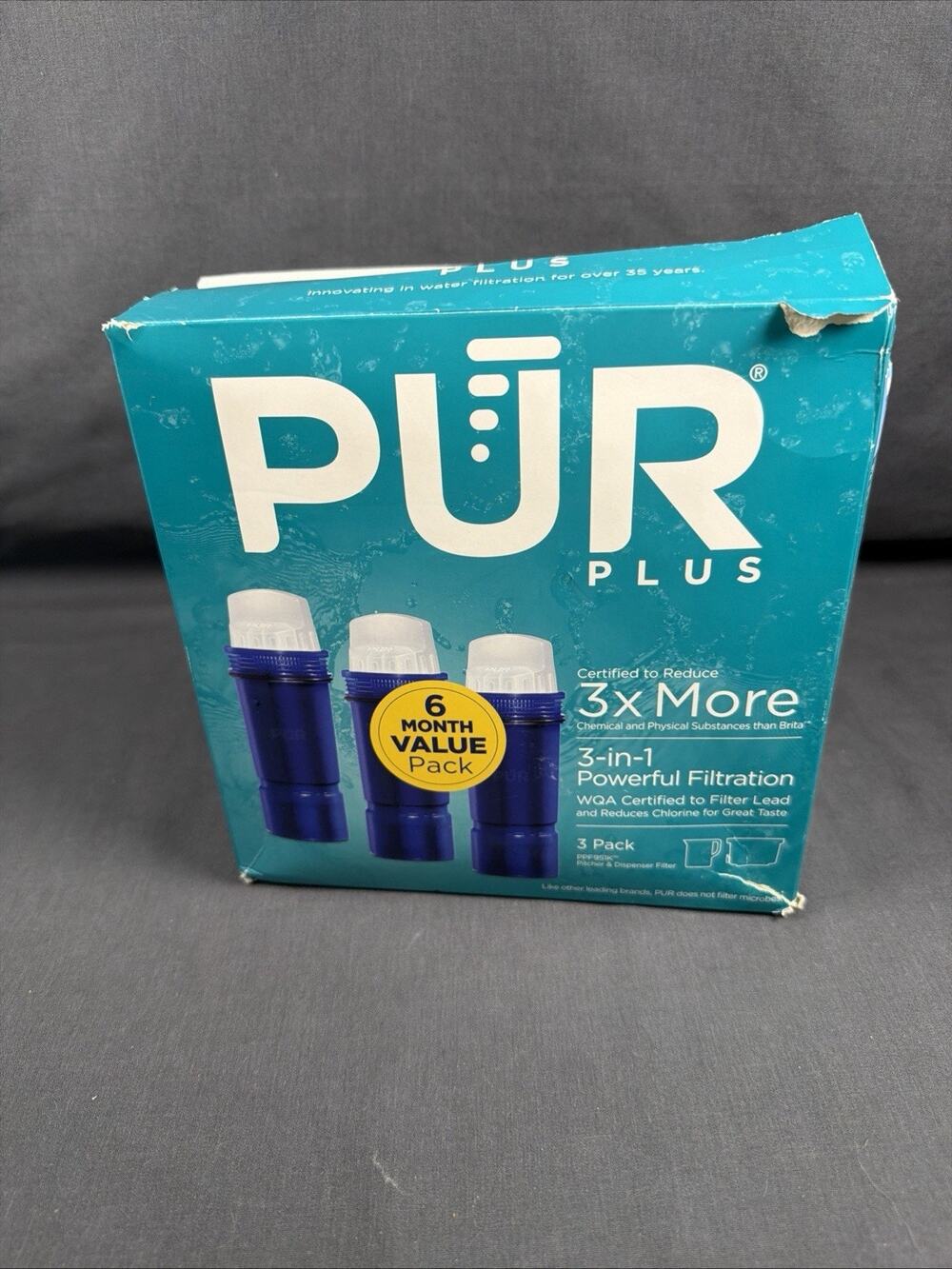 Pur Ppf951k3 Replacement Filter, 3 Count, Blue NOB